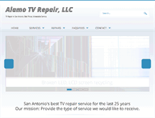 Tablet Screenshot of alamotvrepair.com